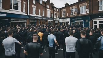 Demonstrationen in England und Nordirland: Start der Fußball-Saison in Großbritannien