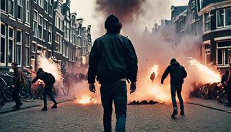 Nach Attacke auf israelische Fußballfans: Erneut Ausschreitungen in Amsterdam durch Männer, die Feuerwerkskörper werfen