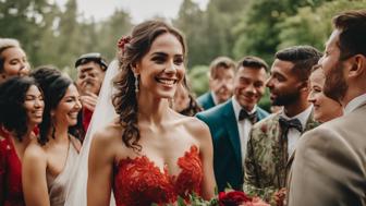 Rotes Kleid auf Hochzeit: Bedeutung und Traditionen, die Sie kennen sollten